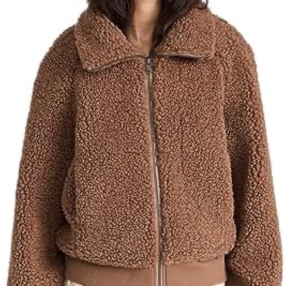 Apiece Apart Amager Sherpa Bomber Jacket, Size Medium - Picture 7 of 8